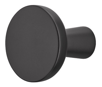 Matt black Cona furniture knob